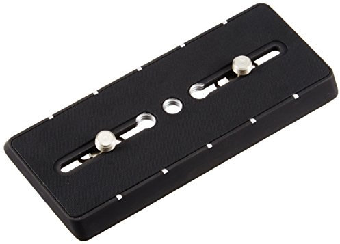 Gitzo Piastra con Attacco Rapido Lunga 3/8, Nero/Antracite