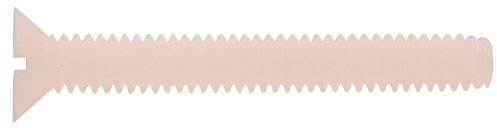 Le groupe Hillman 59521 6–32 x 3/20,3 cm – Nylon Flat Head machine à vis, 60-pack