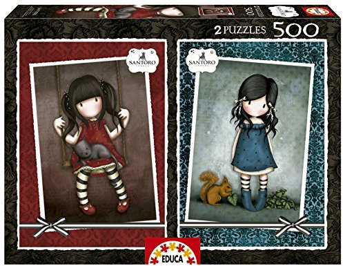 Educa 16279 - Ruby & You Brought Me Love, Santoro London - 2 x 500 Teile - Gorjuss Puzzle