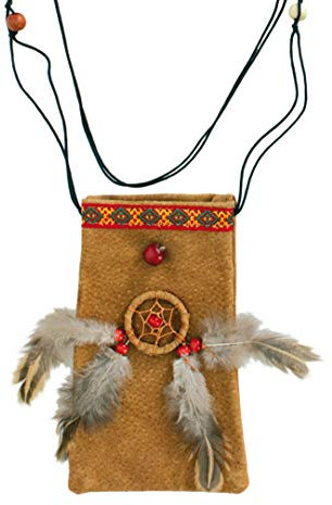 Medizinbeutel ca. 9 x 15 cm, Indianer, Karneval, Accessoire