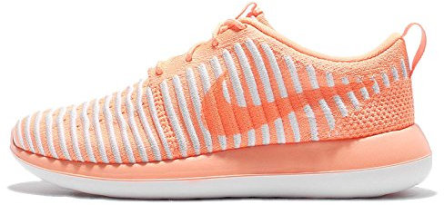 NIKE Damen Roshe Two Flyknit Leichtathletik-Schuh, Orange Pfirsichcreme Pfirsichcreme Pures Platin, 38 EU