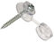 Bulk Hardware BH02183 Vis de toiture avec embout et rondelle en Plastique transparent, Set de 10 Pièces