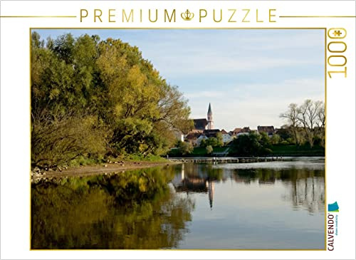 CALVENDO Puzzle Die Donau bei Straubing | 1000 Teile Lege-Größe 64 x 48 cm Foto-Puzzle für glückliche Stunden