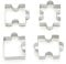 Ausstechformen aus Edelstahl, Puzzle-Form, für Kuchen, Fondant, Gebäck, Backen, Kekse, Ausstechformen