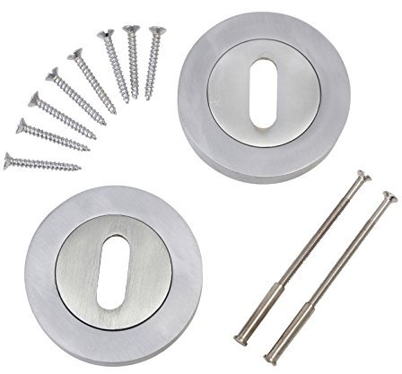 Escutcheon Keyhole Satin Chrome