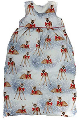Tavolinchen Babyschlafsack Daunenschlafsack Weihnachts-Bambi Kinderschlafsack Ganzjahresschlafsack Winterschlafsack - 90cm