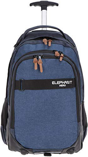 Trolley Jungen Mädchen Elephant Hero Signature Schultrolly Schulrucksack mit Rollen Schultrolley 12724 (Two Tone Blue (blau))
