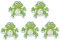 Supvox 50 Stück Holz Cartoon Frosch Knöpfe 2 Löcher Nähen Knöpfe zum Nähen Handwerk Scrapbooking