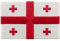 Georgische Flagge Bestickter Aufnäher zum Aufbügeln/Annähen