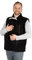 Viva la Mama - 2in1 Trageweste für Männer, Papa Trageweste aus Fleece, warm - FJONN - schwarz - XL