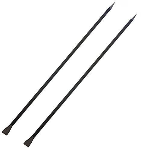 AB Tools 60 (5ft) Chisel Digging Bar (6.2kg) Pry Road Concrete Wrecker Wrecking Bar 2pk