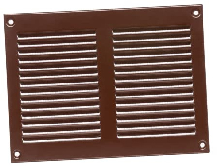Brown Metal Air Vent Grille 200mm x 150mm