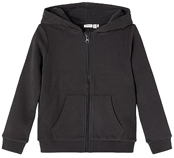 NAME IT Jungen NKFLENA LS Sweat Card WH BRU NOOS 13194878, Black, 104