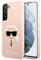 Karl Lagerfeld KLHCS22MSLKHPI Hülle für S22+ S906 rożowy/pink Silicone Karl`s Head