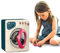 Coo11 Kids Washing Machine Pretend Play Toy Household Appliance Realistic Sound with Lights Laundry Play Set Rotatable Roller Birthday Gift Age 3+