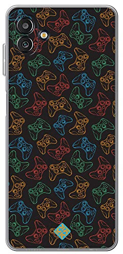 Movilshop Funda para [ Samsung Galaxy M13 5G ] Dibujo Gamers [ Mandos Xbox ] de Silicona Flexible Transparente Carcasa Case Cover Gel para Smartphone.