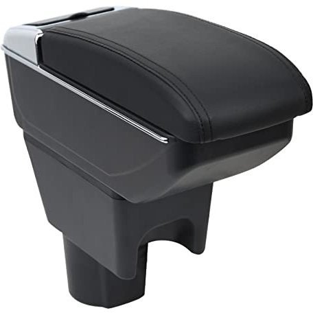 OYHCM Armlehnen für Renault Dacia Duster I Mittelarmlehne Armauflage 2010-2015 Zweilagige Armlehne Staufach Schwarz