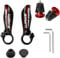 CYSKY 1 Paar Fahrrad Lenkerhörnchen 22,2mm und Fahrrad Lenkerendstopfen, passend für MTB, BMX, Mountainbike, Rennrad Teile (Rot)