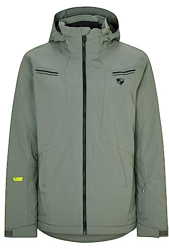 Ziener Herren TAFAR Ski-Jacke/Snowboard-Jacke | atmungsaktiv, wasserdicht, green mud, 56