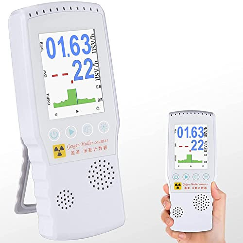 GEJLELDS Contatore Geiger con Grafici di Tendenza Intuitivi, Dosimetro del Contatore Geiger Caricato con USB, Radioattività del Contatore Geiger per Medici, Personale di Quarantena, Fabbriche