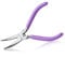 SPEEDWOX Mini Bent Nose Pliers with Teeth, 45 Degree Curved Serrated Jaws, Curved Chain Nose Pliers for Jewelry Making, Wire Wrapping, Beading