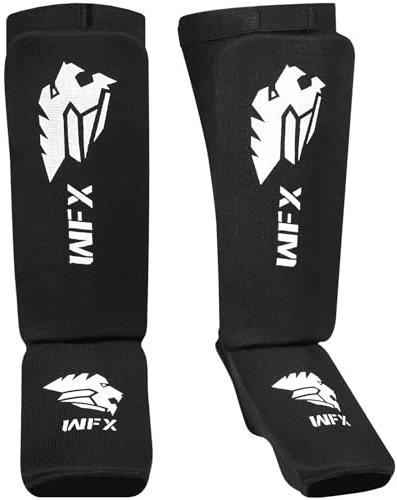 Schienbeinschoner für Kickboxen Bein- und Spannschutzpolster Muay Thai MMA Training Boxen Sparring elastisch gepolsterter Bein- und Fußschutz für Kampfsport Karate BJJ Taekwondo