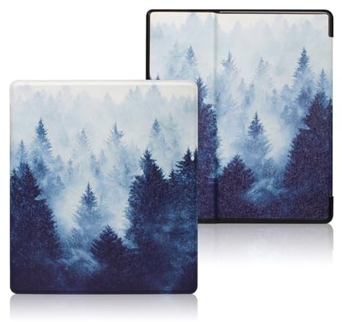 Sakenitly Hülle Passend für 7“ Kindle Oasis (nur 10. und 9. Generation, 2019 und 2017), Leichte, Spritzwassergeschützte PU-Hülle mit Automatischer Sleep/Wake-Funktion für 7“ Kindle Oasis
