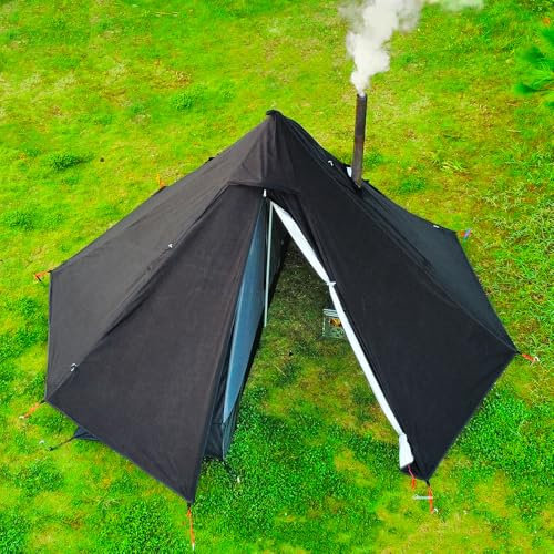 HipierFx Hot Tent 1 Person Zelt, Schwarz, 126x126x63