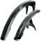 SKS GERMANY MUDROCKER Set parafango per mountain bike (accessori per bicicletta in plastica resistente agli urti, fissaggio innovativo, efficace paraspruzzi), nero