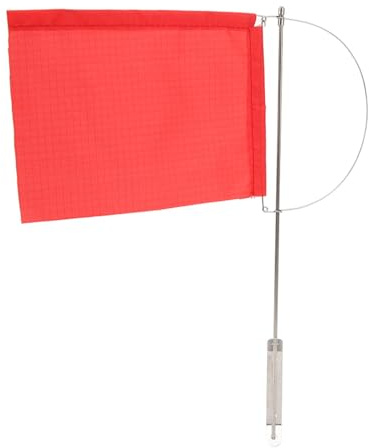 Sailboat Wind Indicator, Wind Indicator Flag Stainless Steel Red Marine Mast Flag for Sailboat Yacht (200 * 160mm(7971SM))
