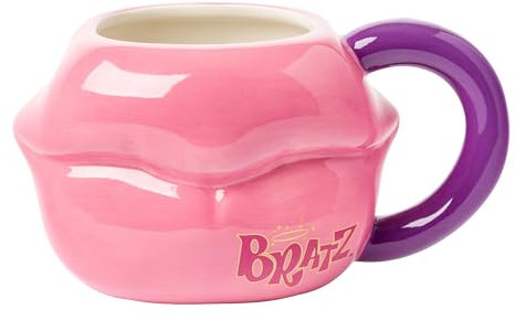Silver Buffalo Bratz Ceramic 3D Sculpted Mug Featuring Bratz Lip Design, 20 Ounces
