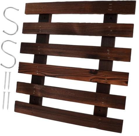 CIYODO Portafiori Sospeso Per Balcone Portafiori Da Parete in Legno Per Giardino E Spazio Abitativo