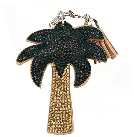 LIFKOME Coconut Tree Keychain Palm Tree Keyring Palm Tree Keychain Valentines Encanto Handbag Keyring Tree Jewelry Mother Days Tassel Keychain Car Keychains Fsthers Day Car