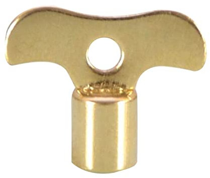 ANMITI Clé carrée en laiton pour radiateur, clé de purge, clé de robinet d'eau pour valves d'air, outil de plomberie, trou de 7 mm