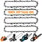 Eyoloty Confezione da 4 catene per motosega da 25,4 cm, 40 maglie, passo 3/8, calibro 0,1 cm, adatte per Dolmar AS-3625 AS-3626, Efco MT2600, Makita DUC252 DUC254, Worx WG305, Black Decker, Bosch