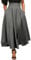 WOYUANSHA Hübscher Rock Bleistiftrock Damen Plissee Maxi Rock Große Schaukel Mode Frauen Hohe Taille Taschen Dekoration Elastisch Lady Ankke Länge Unten XXXL Grau