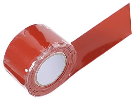 HOMSFOU Wasserdichtes Klebeband Schlauch Rohr Reparaturband für Planen Wasserhahnband Wartung nahtband Leckdichtband Reparaturband für Wasserleitungen wasserdichtes Band Silikon-Gummi rot