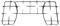 Franza Kit 3 griglie per Hotpoint Ariston in ferro smaltato C00053168 C00053170 C00053171 per piano cottura da 90 cm. 4 fuochi + piastra elettrica o appoggio - P0292/KIT
