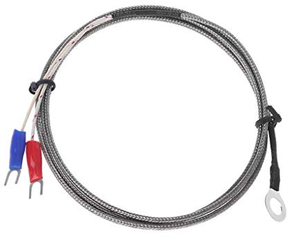 6 Mm Loch Unterlegscheibe K Typ Thermoelement Temperatursensor Sonde Mit 1 M Kabel Für Industrie Temperatur Controller Temperatursensor WiFi