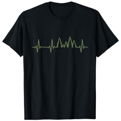 Bäume Herzschlag Wald T-Shirt