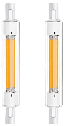 Aseoacc R7S LED 118mm Dimmbar 30W COB Lampen Neutralweiß 4500K 3000LM, Ersatz für 300W J118mm Halogenstab, 220-240V,360°Abstrahlwinkel, Beleuchtung für Zuhause/Außenbeleuchtung, 2 Stück