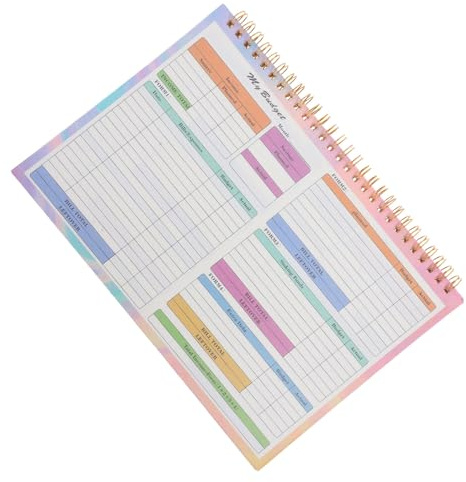 Hemobllo Quaderno delle Spese B5 per Gestione Budget Familiare Pianificazione Settimanale e Quotidiana, per Casa e Ufficio