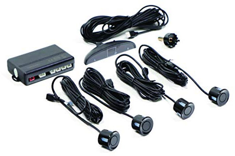 Streetwize SWPARK1 Reverse Parking System [25.6 x 20.4 x 6.2 cm] Park Assist with Automated Audio Alerts, LED Distance Display, 4 Sensors | Car Security Accessories