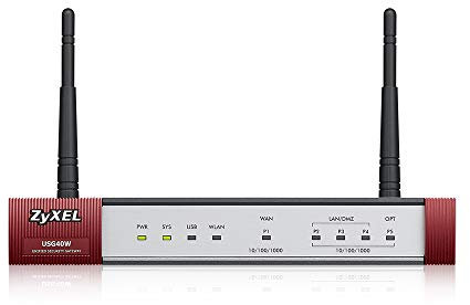 Zyxel ZyWALL 400 Mbit/s Wireless AC UTM-Firewall, empfohlen für bis zu 25 Benutzer (IPsec, SSL) – inkl. 1 Jahr gebündelte UTM-Dienste [USG40W]