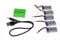 YUNIQUE GREEN-CLEAN-POWER - 5X 3,7V 380mAh Lipo Akku Set für Hubsan X4 H107c H107d H107L RC Quadcopter | Inklusive 5-1 USB Ladegerät | Leichtgewicht 10g, Silber