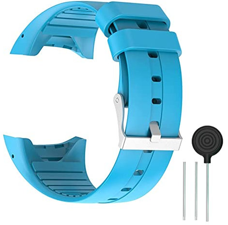 WEINISITE Silikon verstellbares Ersatzband Armband für Polar M400/M430 GPS Smart Watch (blau)