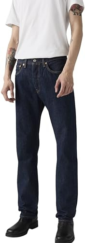 Levi's Herren Jeanshose 501 Original mit Knopfleiste, Straight Fit, Rinse, W34/L34