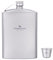 iBasingo 250ml Titan Flachmann mit Klein Becher Outdoor Camping Trinkflasche Alkoholflasche Alkohol Whisky Wein Bottle Becher Set Abnehmbarer Weintopf mit Trinkbecher für Reisen Picknick Ti3064D