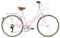 FabricBike Step City Damenfahrrad Amsterdam 28 Zoll Komfort Bike 7 Gang Hollandrad im Retro-Design (Candy Pink + Korb)