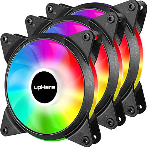 upHere T3Cf3-3 Silent Fan 3 Pin LEDs 120mm